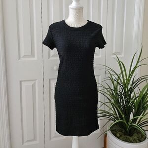 Elodie Textured Bodycon Short Sleeve T-Shirt Dress